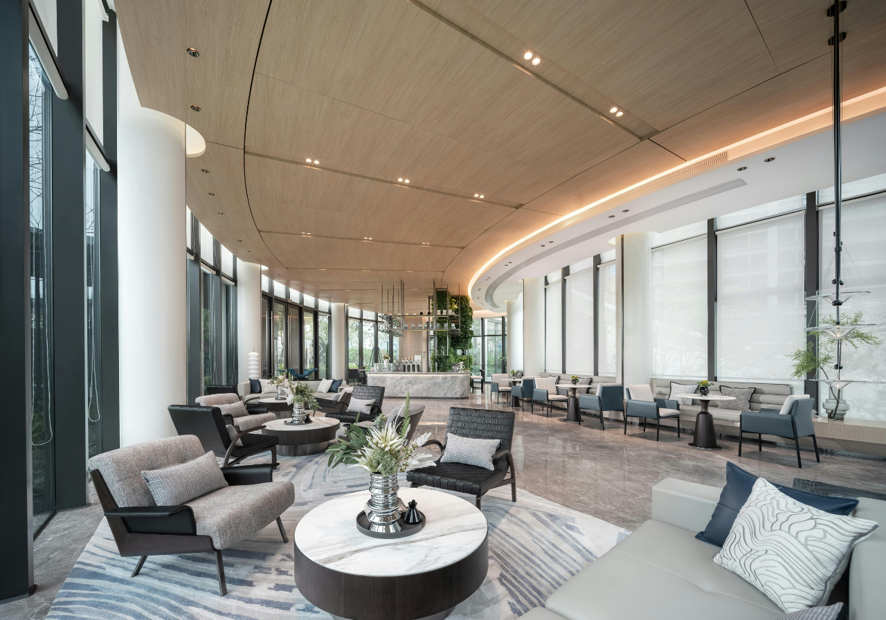 Upgrade your workplace: photo of well-appointed office building lobby