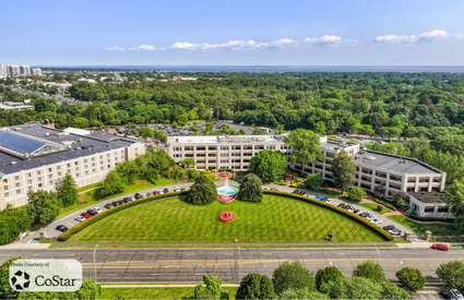Aerial view of 1700 East Putnam Avenue in Greenwich CT