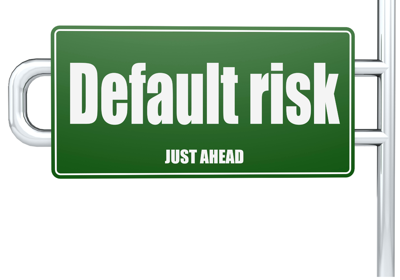 Sign that says, "Default Risk Just Ahead" highlighting an event of default in a commercial lease for CT and NY business tenants.