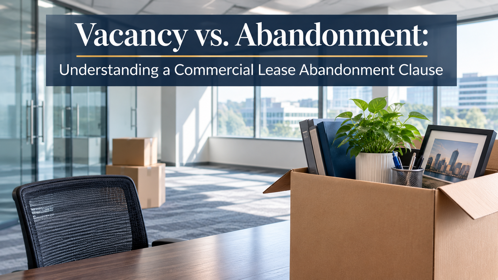 Commercial Lease Abandonment Clause – vacancy vs. abandonment in an office lease