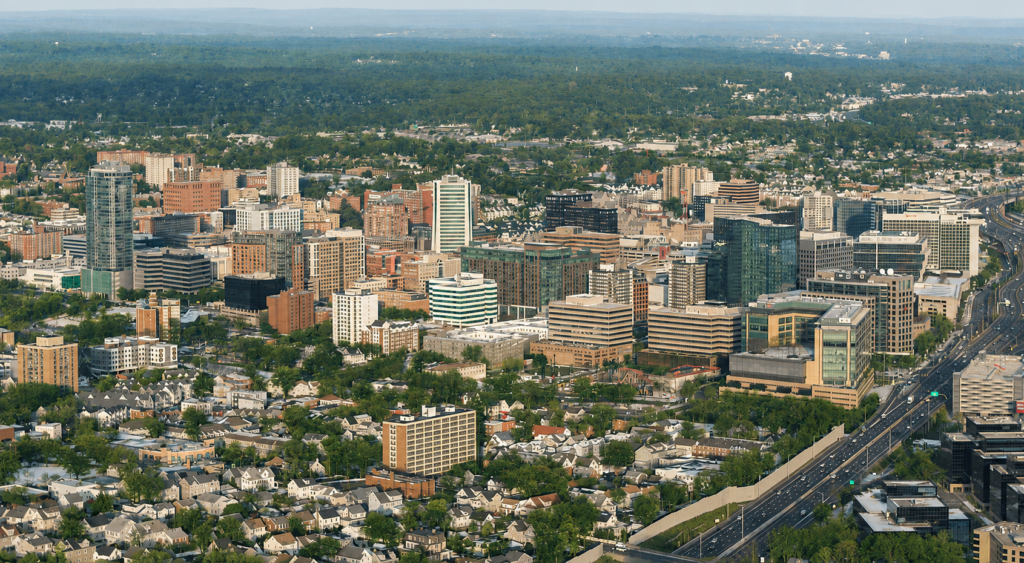 Stamford CT Aerial View